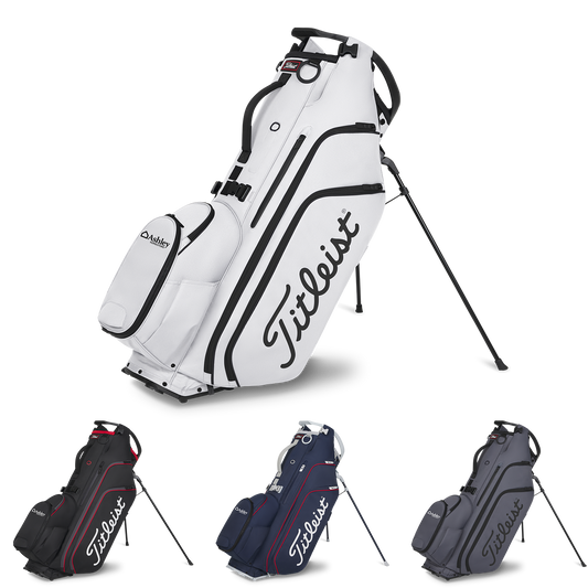 Black Black Red Titleist Hybrid 14 Golf Bag