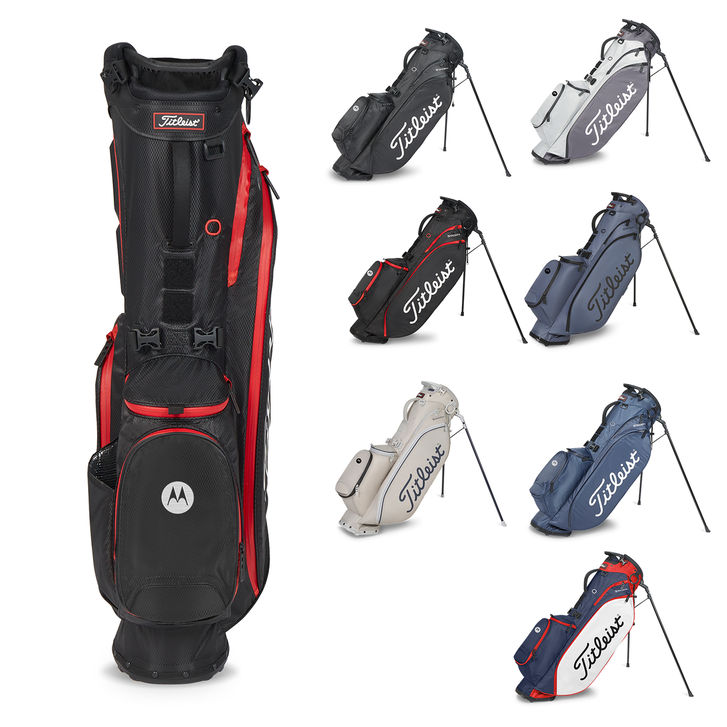 Black Titleist Players 4 Sta Dry Golf Bag