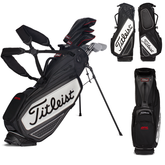 Black White Titleist Tour Premium Stand Golf Bag