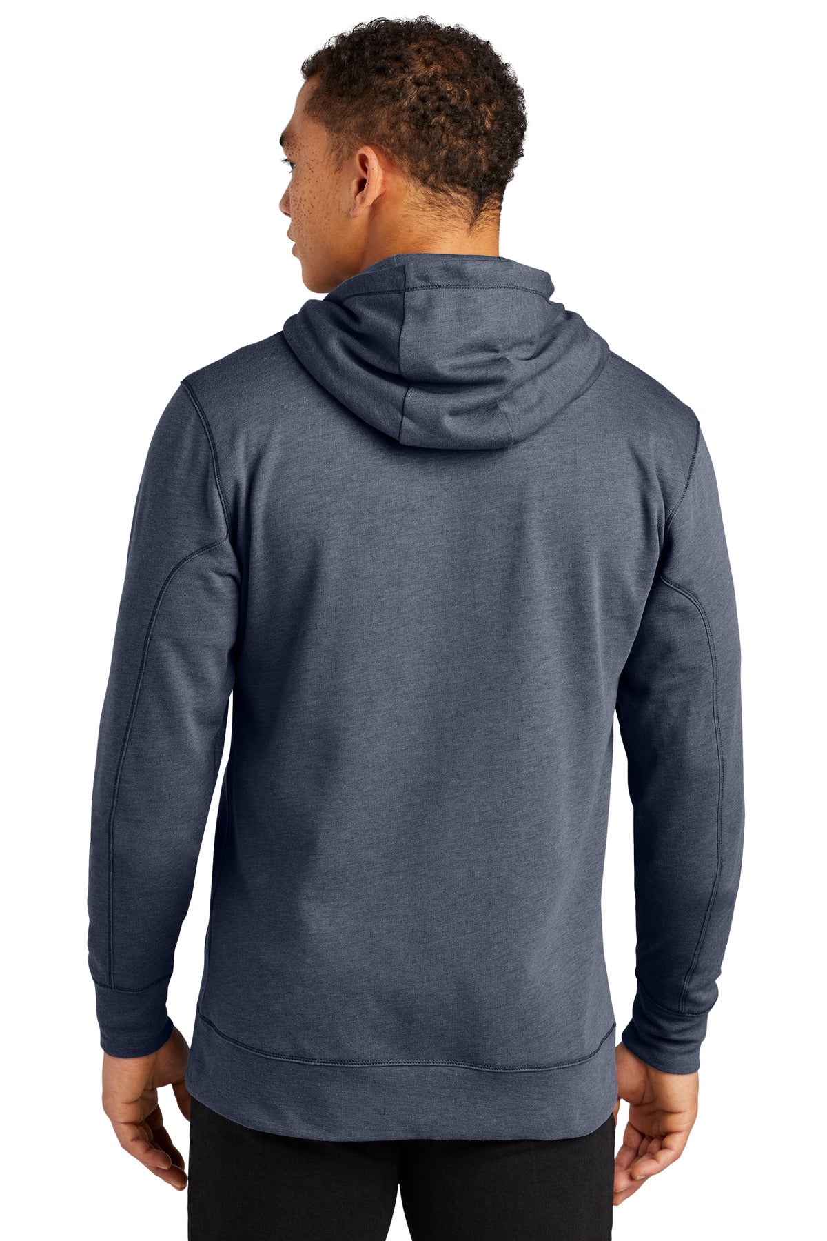 True Navy Hthr New Era Tri-Blend Fleece Full-Zip HoodieNEA511