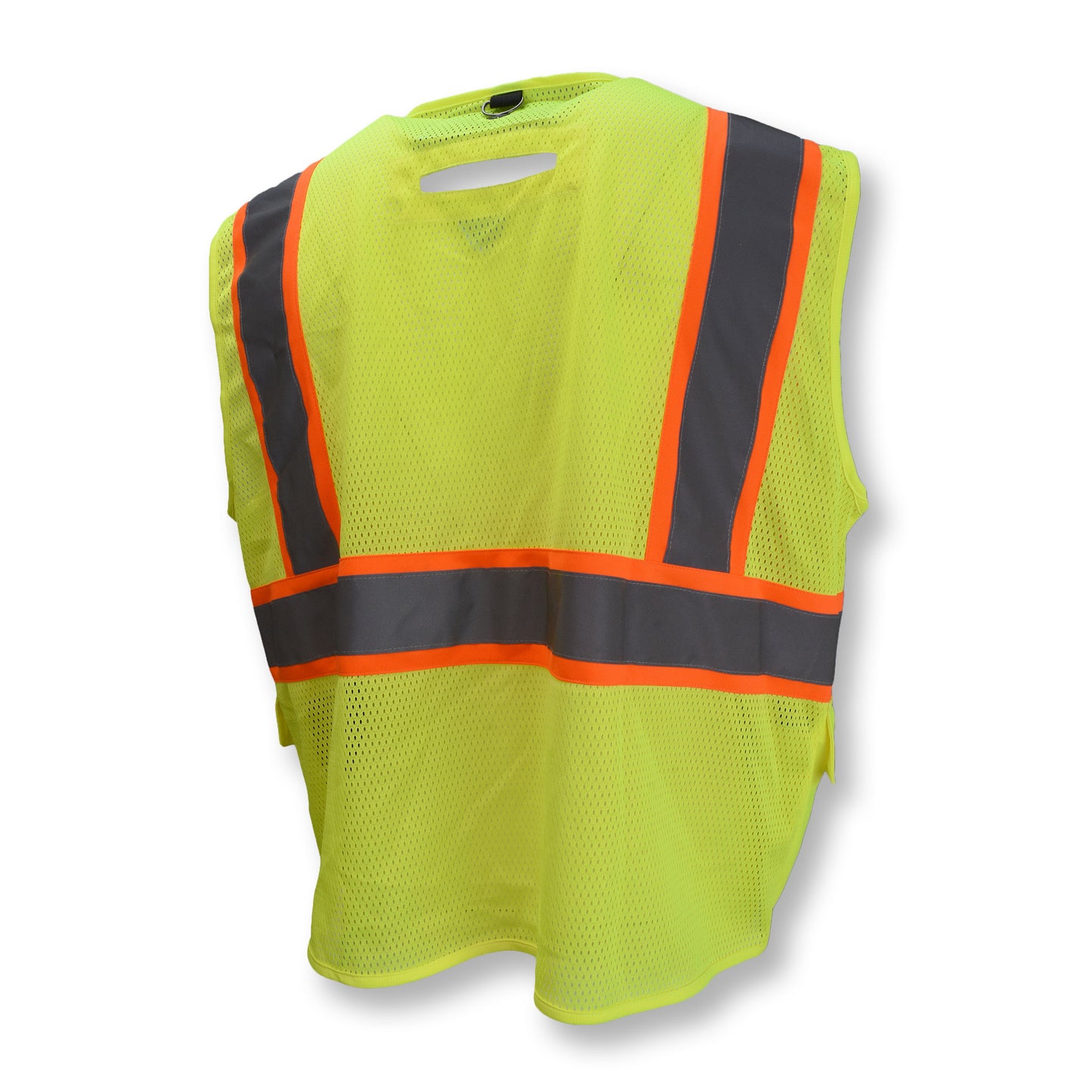 SV272T-2 Multipurpose Surveyor Tether Vest with Contrasting Trim - Green - 2X