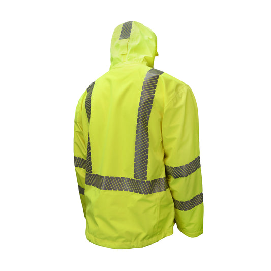 RW11 Waterproof Lightweight Packable Raincoat - Green - Size 2X