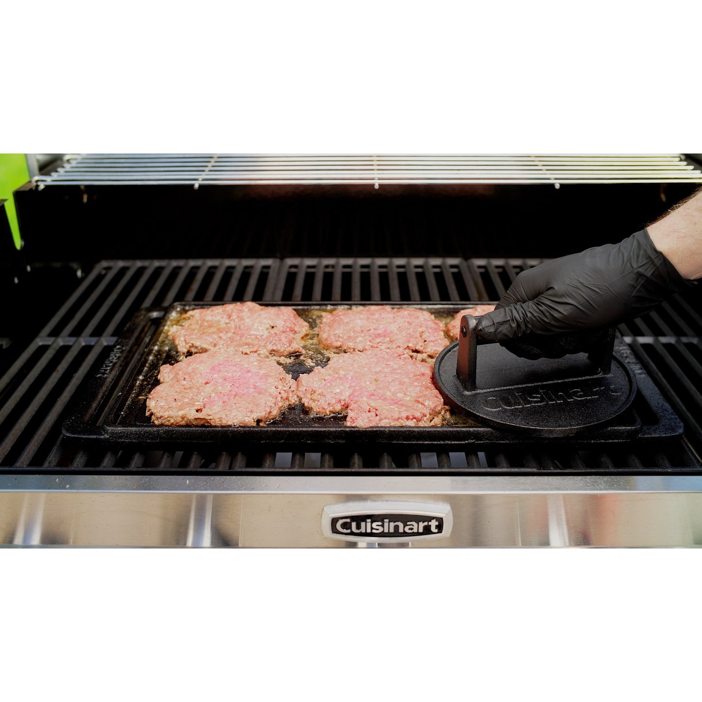 Black Cuisinart Outdoors™ Smashed Burger Kit