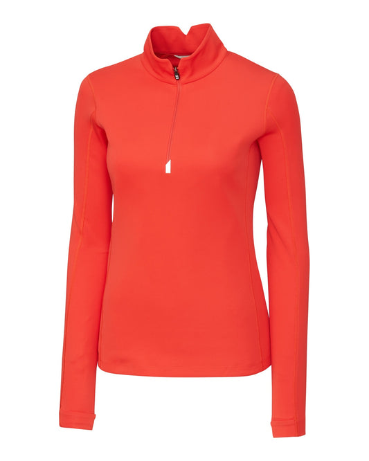 Cutter & Buck Traverse Stretch Eco Quarter Zip Womens Pullover