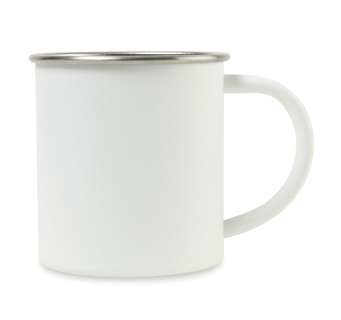 White Arlo Classics Stainless Steel Mug - 12 Oz.