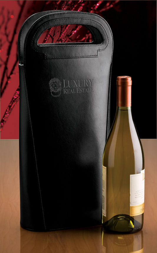 Gioia II Leather Double Wine Carrier