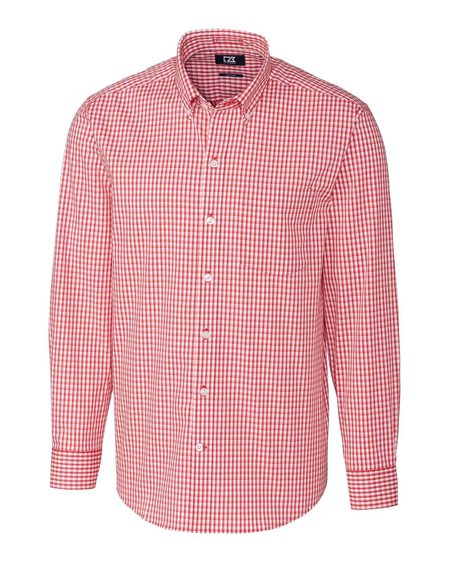 Cutter & Buck Easy Care Stretch Gingham Mens Big and Tall Long Sleeve Dress Shirt Big & Tall