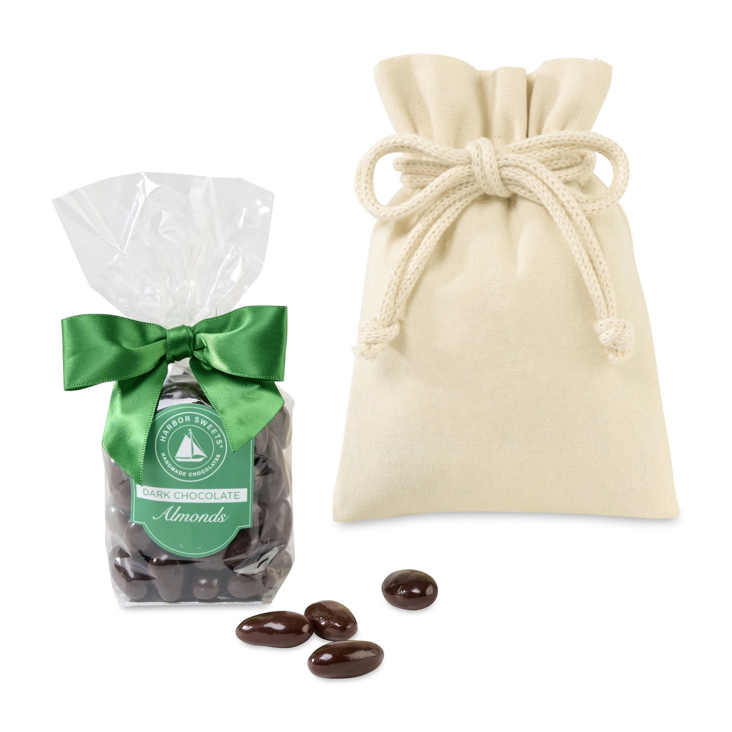 Natural Harbor Sweets Chocolate Covered Almonds Gift Bag