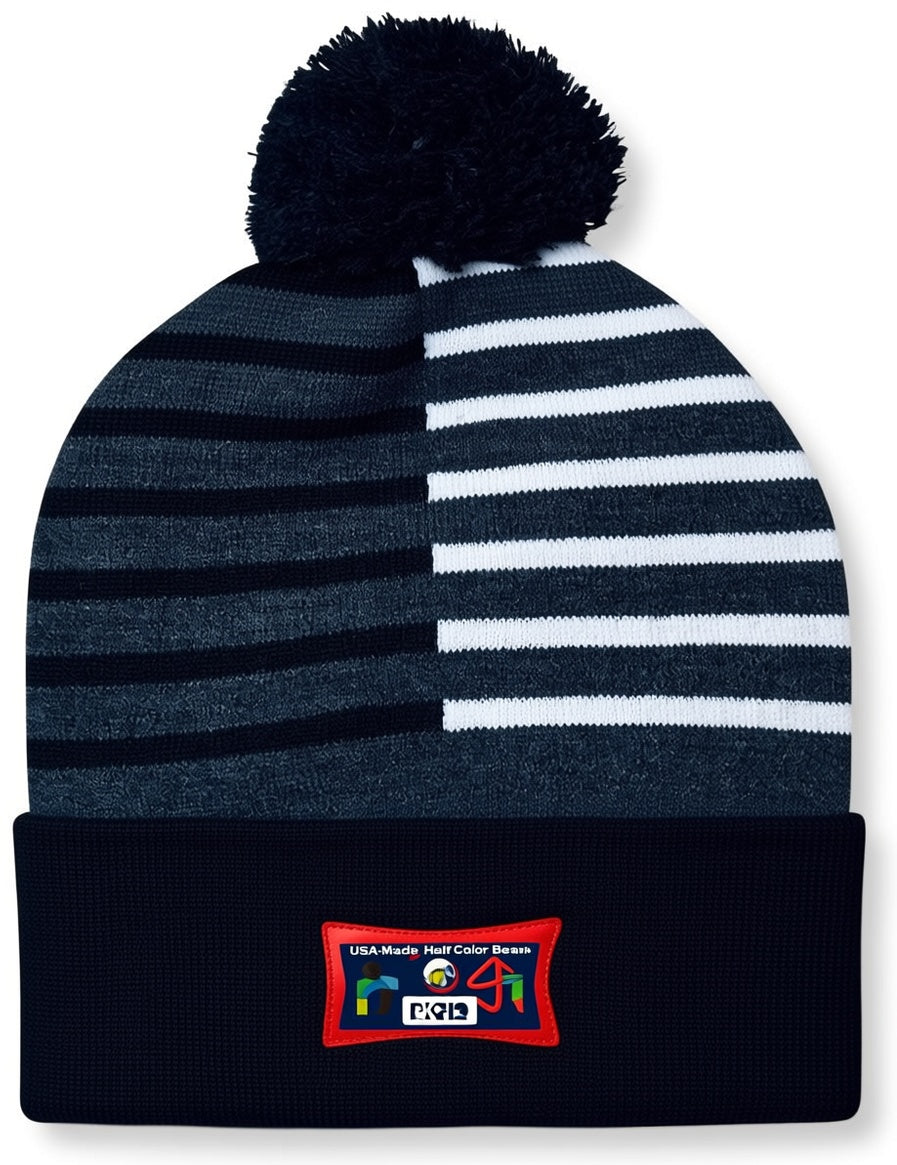 USA-Made Half Color Beanie - RKH12