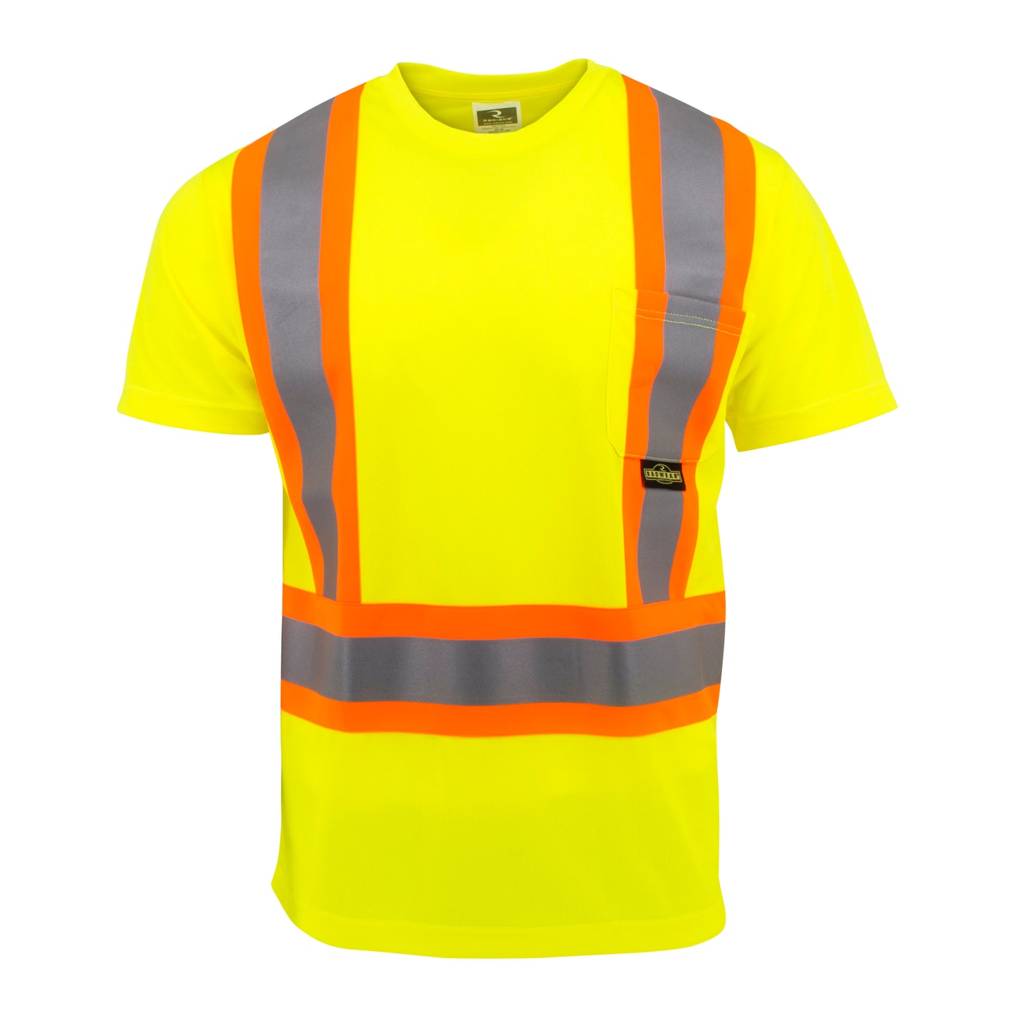ST11X Class 2 Short Sleeve Safety T-Shirt X-Back - Hi Vis Green - Size 2X