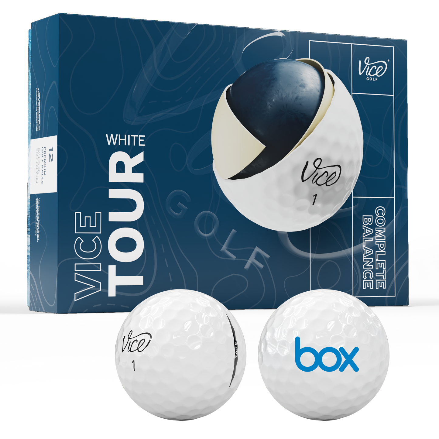 White Vice Tour Golf Balls