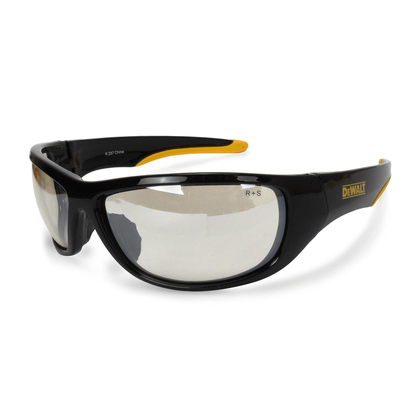 DPG94 Dominator™ Protective Eyewear - Black/Yellow Frame - Clear Lens
