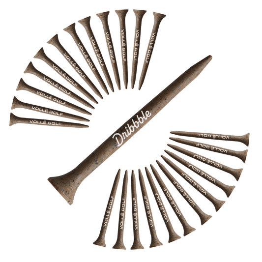 Mocha Volle Golf Coffee Tees 25 Ct