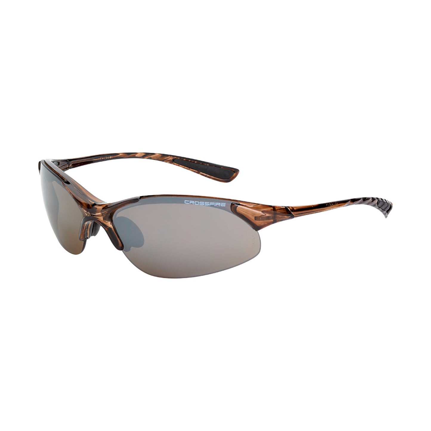 XCBR Premium Safety Eyewear - Crystal Brown Frame - HD Brown Mirror Lens