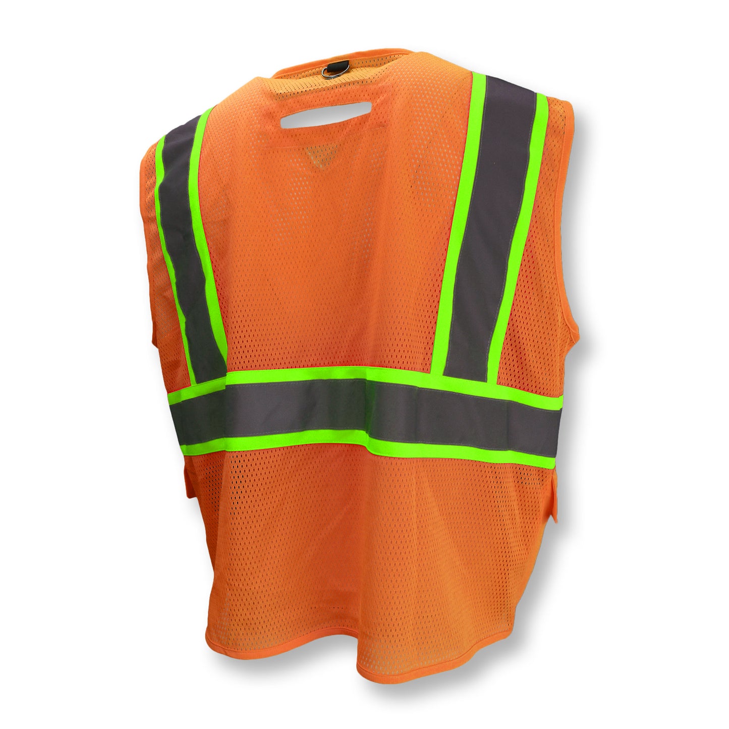 SV272T-2 Multipurpose Surveyor Tether Vest with Contrasting Trim - Green - 2X