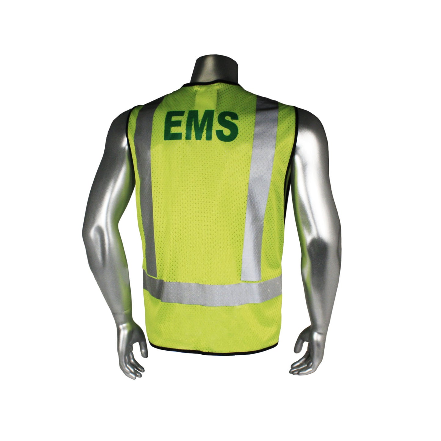 LHV-5-PC-ZR Class 2 Breakaway Vest - EMS - Black Trim - Green - Size 2X-4X
