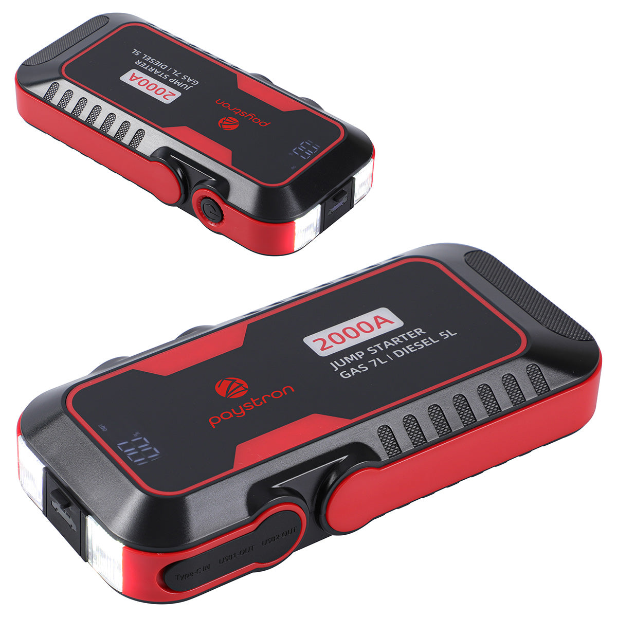 Black Pit Stop 12V 16000mAh Portable Jump Starter Kit