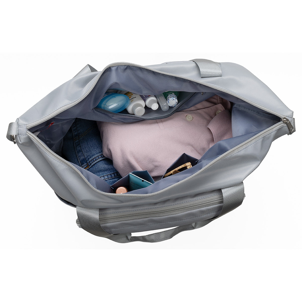 Black Caravan Expandable Polyester Travel Tote