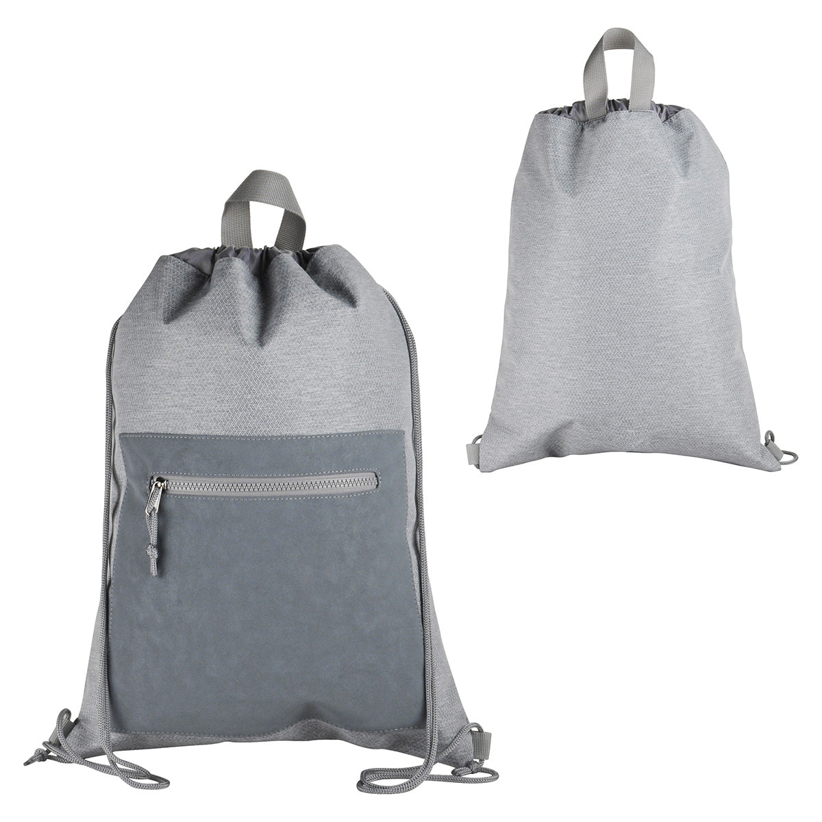 Gray Dove Drawstring Backpack