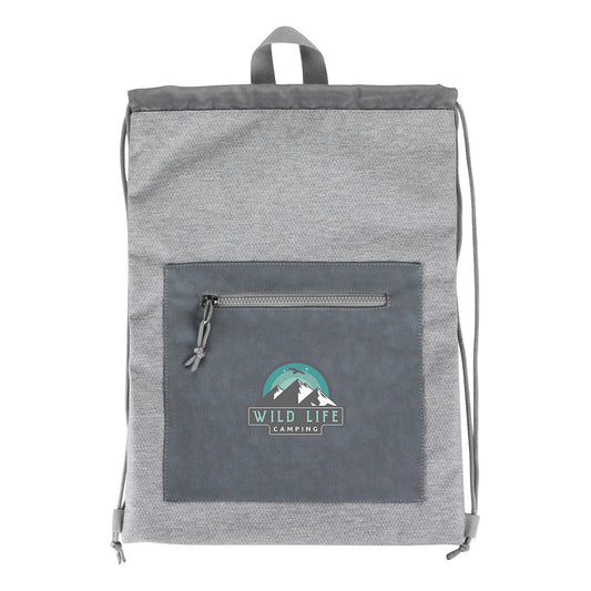 Gray Dove Drawstring Backpack