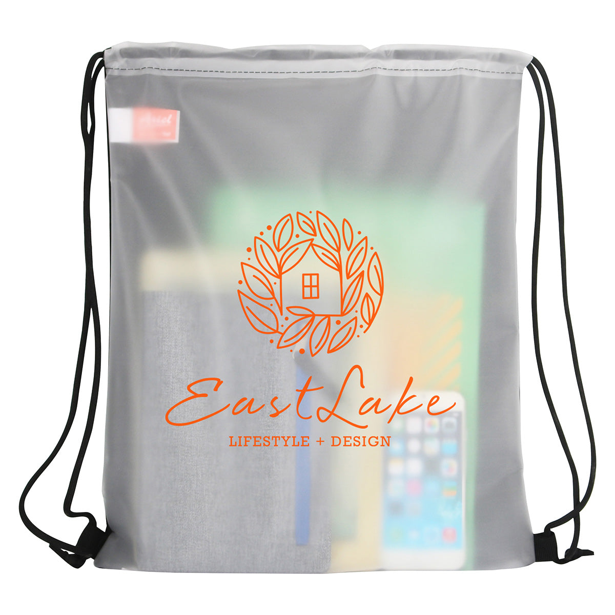 Black Pearl Soft-Touch Drawstring Bag