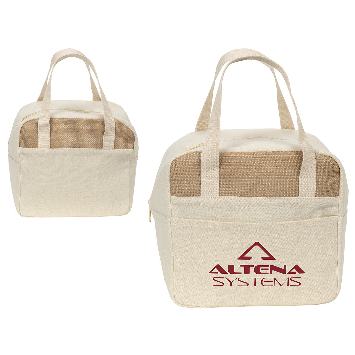 Natural Savanna Jute & Recycled Cotton Cooler Bag