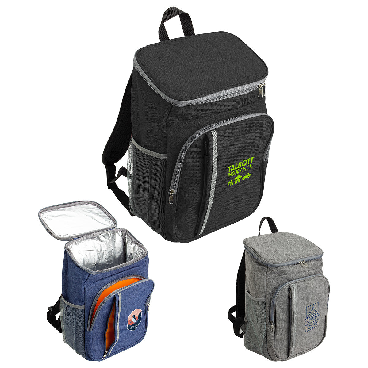 Black Woodland Polycanvas Cooler Backpack