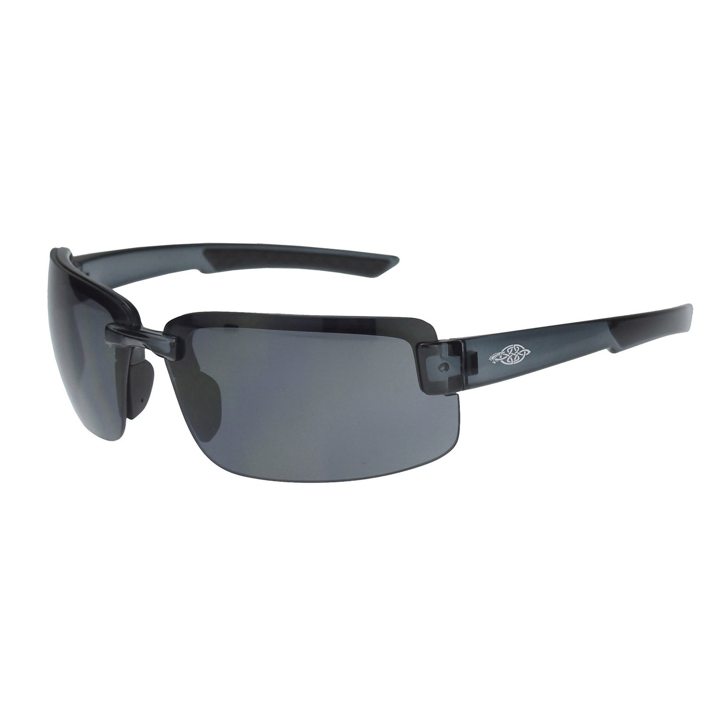 ES6 Premium Safety Eyewear - Crystal Black Frame - Smoke Lens