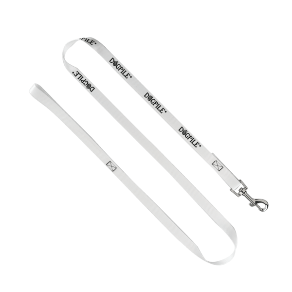 3/4" Smooth Nylon Pet Leash with Bright Metal Snap Hook