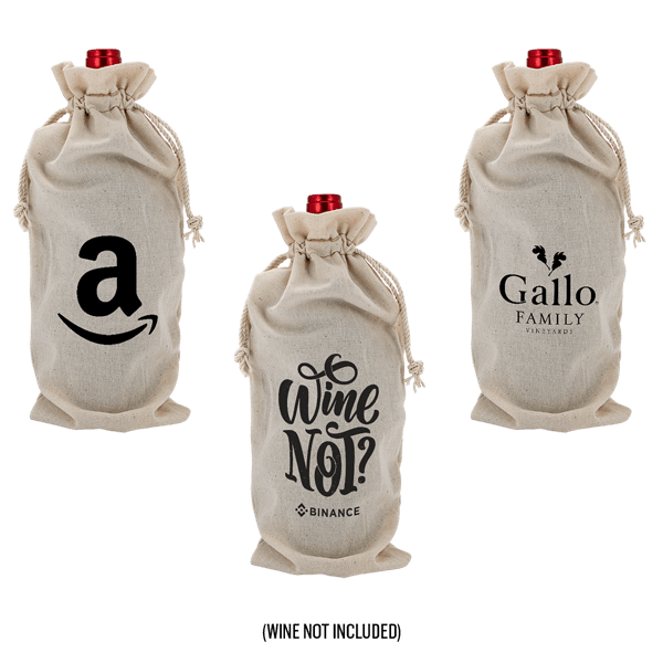 Linen Wine Gift Bag