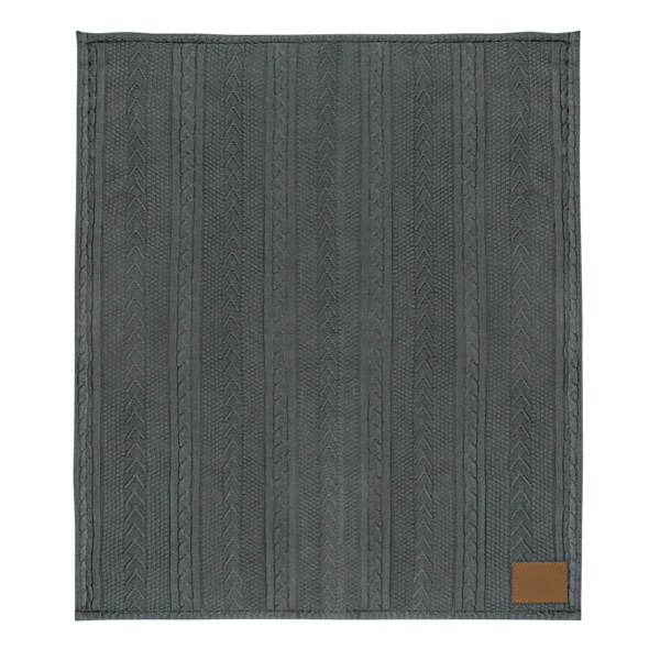 Cable Sherpa Blanket
