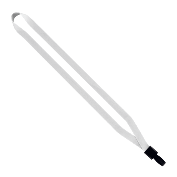 1/2" Polyester Lanyard with Non-Swivel Plastic Hook