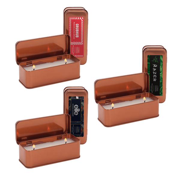 2.25 oz. Scented Copper Rectangular Candle