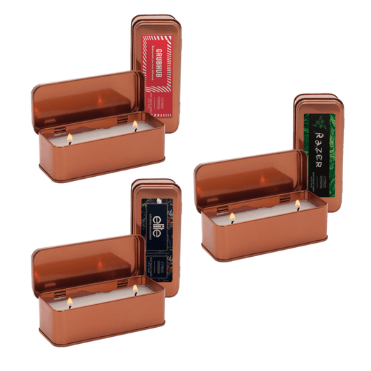 2.25 oz. Scented Copper Rectangular Candle