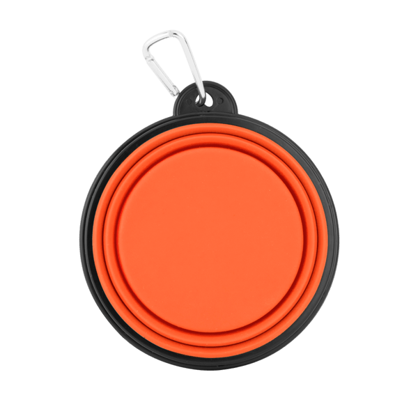 Collapsible Silicone Pet Bowl w/Carabiner