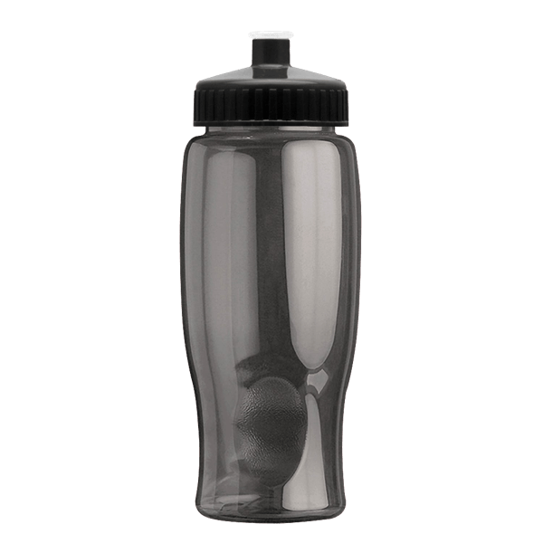 Rotation 27oz Transparent Contour Bottle w/Push-Pull Lid