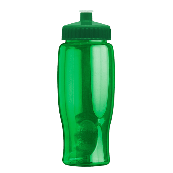 Rotation 27oz Transparent Contour Bottle w/Push-Pull Lid