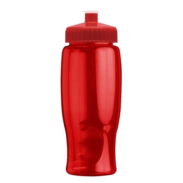 Rotation 27oz Transparent Contour Bottle w/Push-Pull Lid