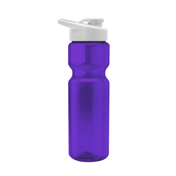 Blazer 28oz Transparent Bike Bottle w/Drink-thru Lid