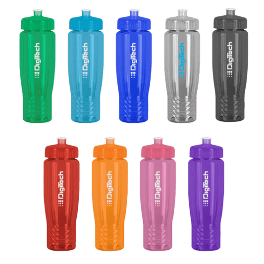 SAHARA 28 oz. Eco-Polyclear™ Sports Bottle with Push/Pull Lid