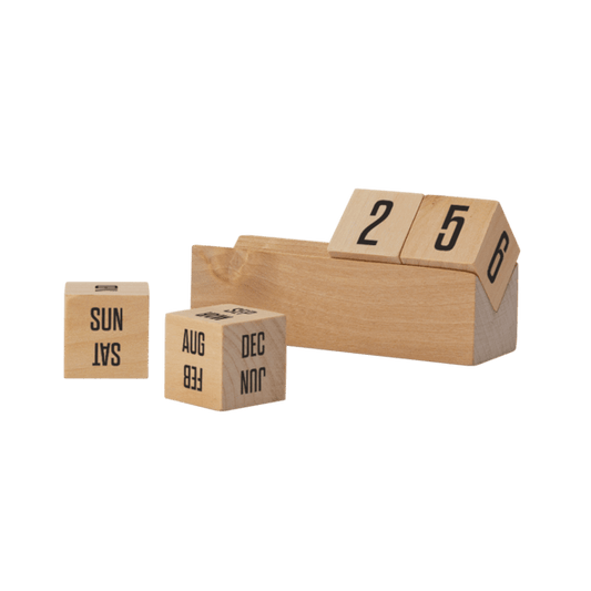 Boa 4" Laser Engraved Wooden Perpetual Calendar