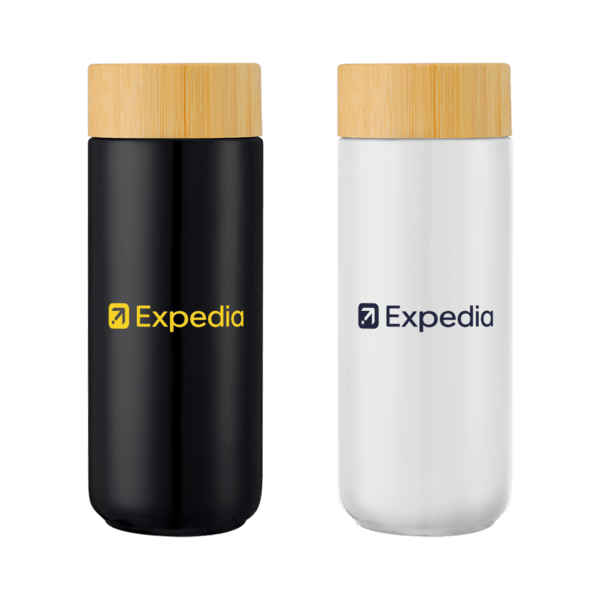 Williston 10oz Double Wall Ceramic Mug w/Bamboo Lid