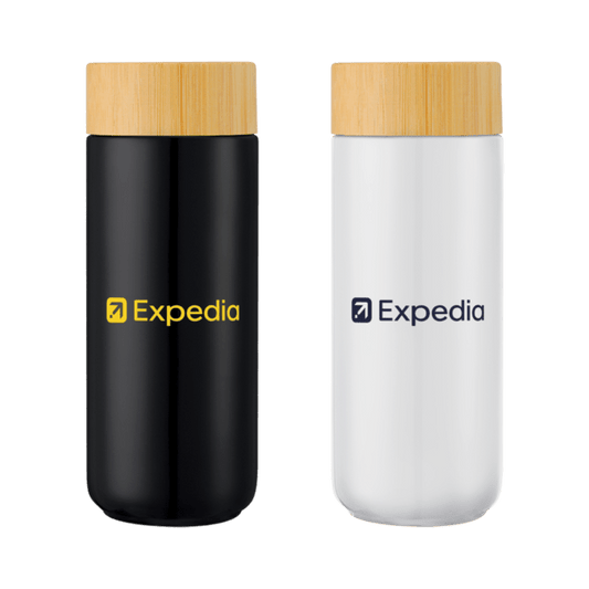 Williston 10oz Double Wall Ceramic Mug w/Bamboo Lid