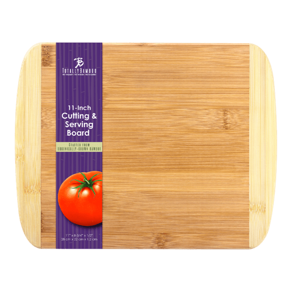 Two-Tone Bamboo Cutting Board 11" x 8-3/4"