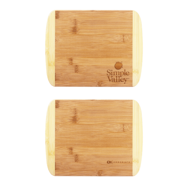 Two-Tone Bamboo Cutting Board 11" x 8-3/4"