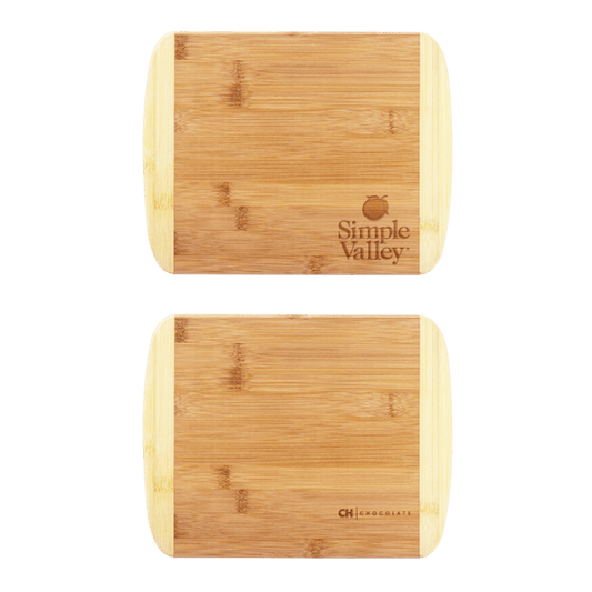 Two-Tone Bamboo Cutting Board 11" x 8-3/4"