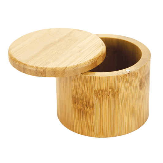 6 oz Round Salt Bamboo Box