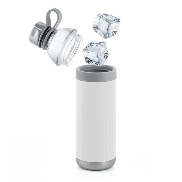 Dual Opening Stainless Steel Water Bottle - 20 Oz.