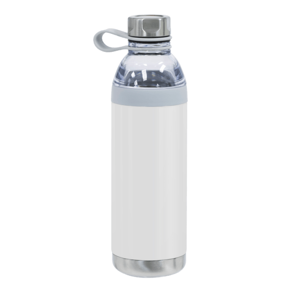 Dual Opening Stainless Steel Water Bottle - 20 Oz.