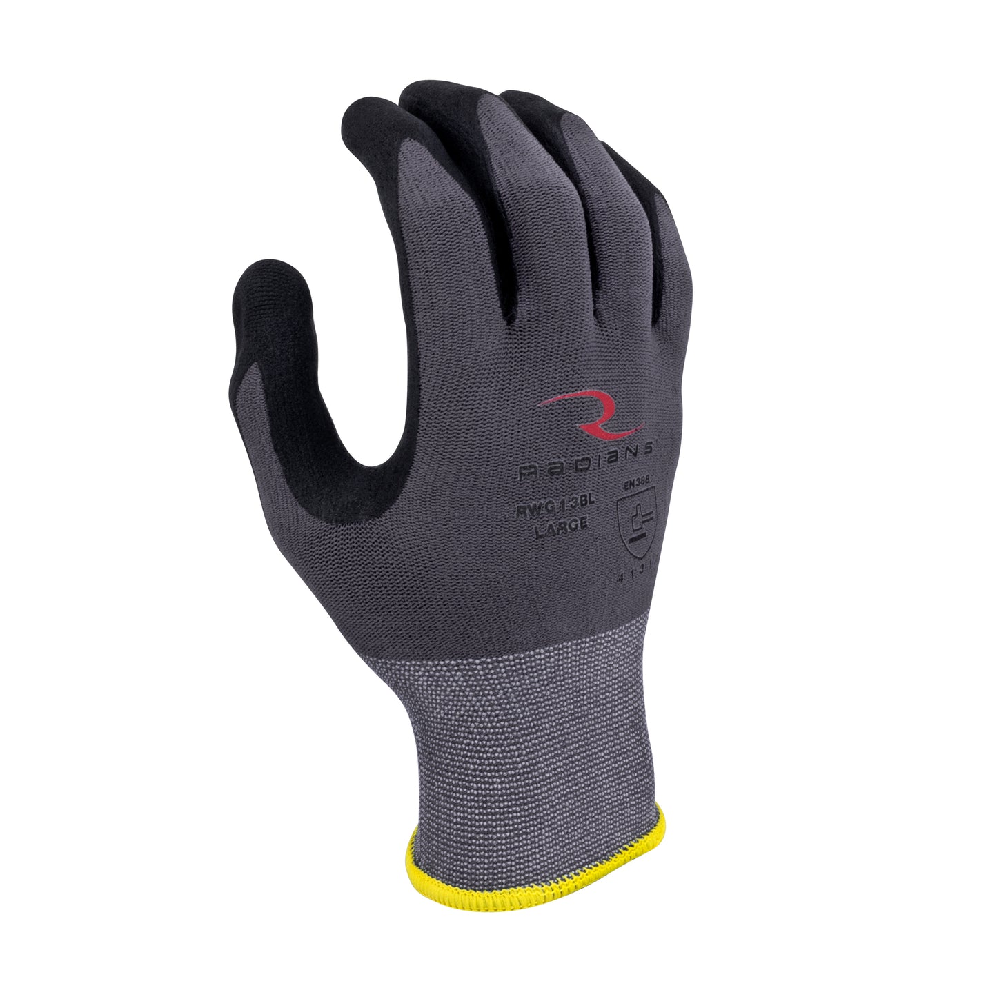 RWG13B Nylon Shell with Foam Nitrile Palm Dip - Size L